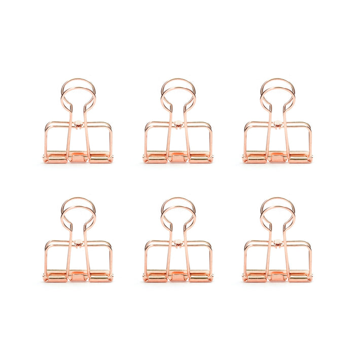 Copper Wire Clips Set Of 6
